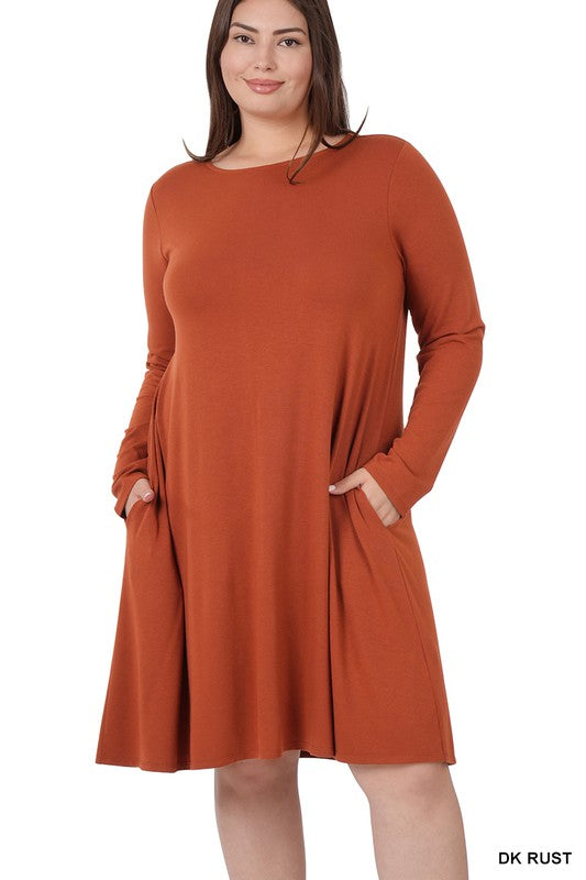 Long Sleeve Flare Dress