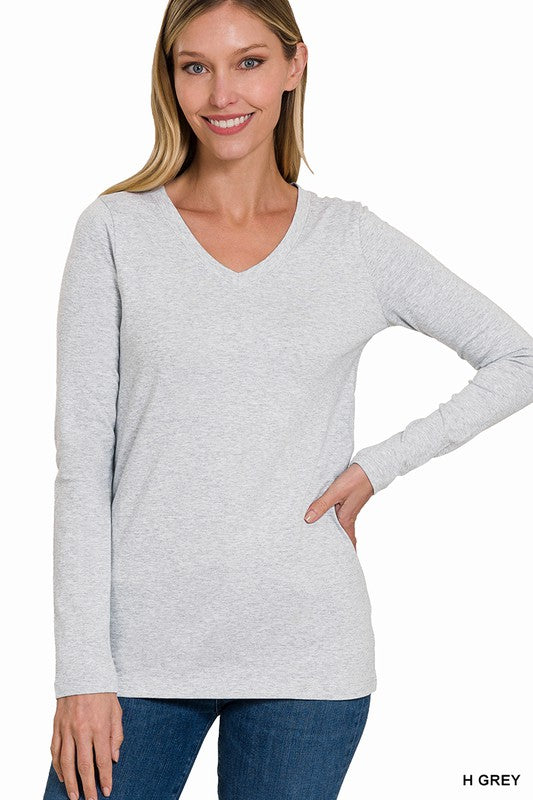 Long Sleeve V-Neck Tshirt